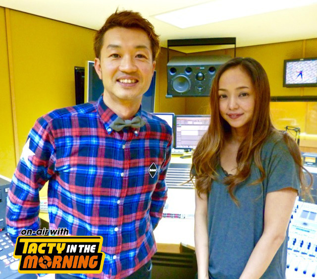 初来局 安室奈美恵さんとのインタビューをオンエア 番組ブログ Tacty In The Morning Fm802