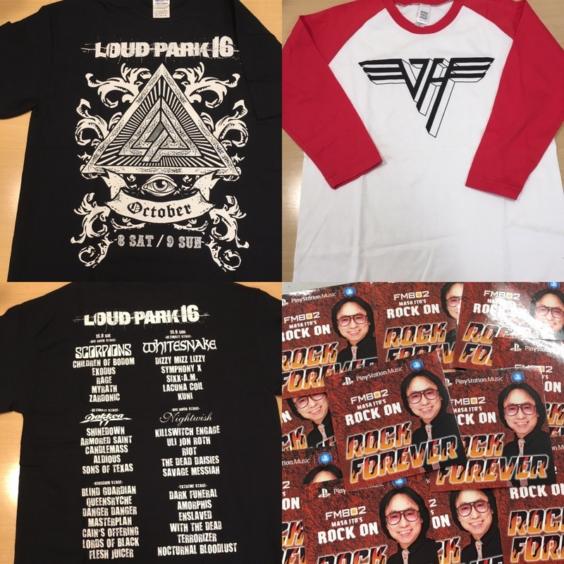 今夜のPRESENT☆VAN HALEN、ラウパ Tシャツ