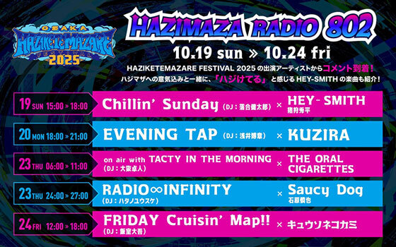 ハジマザ特集！HAZIMAZA RADIO 802
